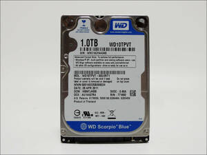 WD 2.5インチHDD WD10TPVT 1TB SATA #12212