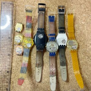 ●可動ジャンク● ８本まとめ売り swatch 腕時計 フェイス クォーツ 必ず説明文お読み下さい 801の画像2