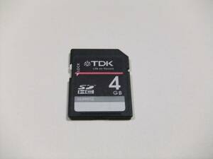 SDHCカード 4GB CLASS4 フォーマット済み TDK