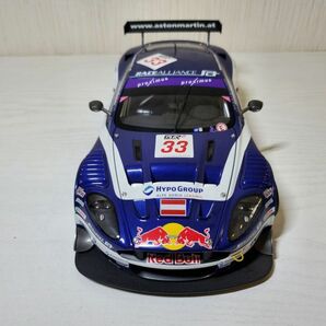 ●DE40【送80】1円～ 1/18 AUTOart オートアート Aston Martin DBR9 WINNER OF MUGELLO 2006 破損あり アストン・マーティン ミニカーの画像2