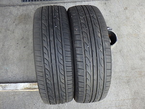 T224-12　ラジアルタイヤ　ダンロップ　ENASAVE EC202　185/60R16　2018年　2本セット