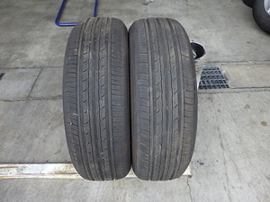 T224-33　ラジアルタイヤ　ヨコハマ　BluEarth-ES ES32　195/65R15　2022年　2本セット　個人宅発送不可商品