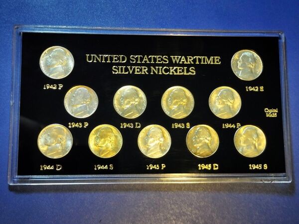 WAR TIME SILVER NICKELS アメリカ 銀貨11枚フルセット