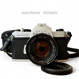 T672 シャッターOK PENTAX SPOTMATIC SP Super-Takumar 55mm F1.8 レンズセット ペンタックス フィルムカメラ 