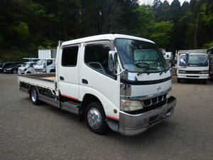 【CH22289】Wideボディ Wキャブ 18万㌔台 2006 ヒノ Dutro 積載2000㎏ 5速MT 荷台内鉄板張 Wide Elf Canter Dyna 