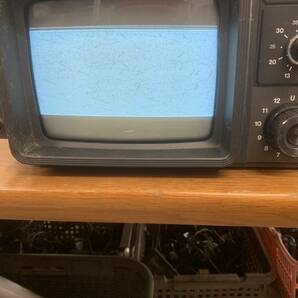 【昭和レトロ】National ナショナル★TransAm TR-809F ポータブル白黒テレビ 8型ブラウン管TV 通電OK 当時物★中古現状品「管理№NR1337」の画像9