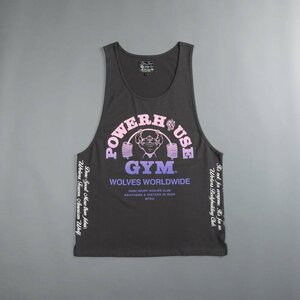 Darc Sport POWER HOUSE OF NFGU VINTAGE SACRIFICE TANK GREY M ダルクスポーツ パワーハウスジム サクリファイス タンクトップ グレー 狼