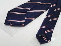 Kingsman Stripes Tie Replica キングスマン ストライプ ネクタイ シルク ハンドメイド レプリカ ネイビー ブラウン ピンク 映画 小道具_画像5