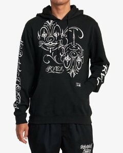 MISTER CARTOON RVCA CLOWNS PULLOVER HOODIE PARKA BLACK M ミスターカートゥーン ルーカ クラウン フーディー パーカー ブラック コラボ