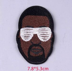 HIP HOP ヒップホップワッペン レジェンドワッペン カニエウエスト アイロワッペン 刺繍ワッペン アイロンパッチ