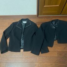 【11号】中古受付嬢、秘書制服、礼服　ジャケット、黒ワンピース_画像4