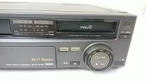 【ジャンク品】SONY ソニー ビデオカセットレコーダー WV-F1/VHS/8ミリ/ダブルビデオデッキ/録画再生/約11.5×43×37.5cm/10-ZIB15_画像3