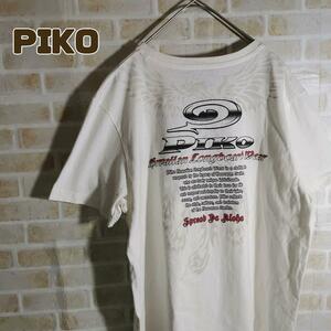 ピコ PIKO Tシャツ 半袖 白 ホワイト