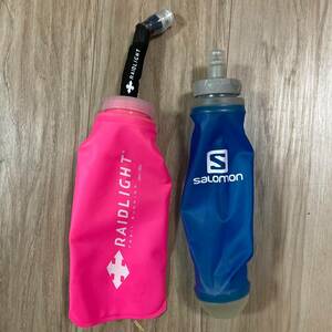 送料無料★ソフトフラスク 参価計7,140円 サロモン(SALOMIN) 500ml ＆ レイドライト(RAIDLIGHT) 600ml まとめ トレラン 他 良質品 セット 4