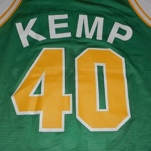 90's ビンテージ champion(チャンピオン) NBA SEATTLE SUPERSONICS レプリカユニフォーム #40 KEMP シアトル スーパーソニックスの画像6