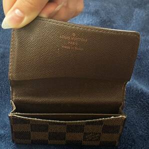 LOUIS VUITTON N62920 アンヴェロップ カルト ドゥ ヴィジット ダミエ カードケース 名刺入れ ルイヴィトン ブラウン系 の画像4