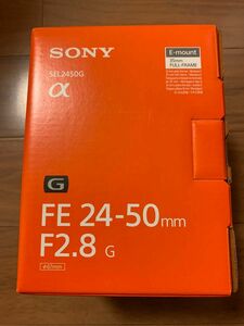 SONY（ソニー） 交換用レンズ　FE 24-50mm F2.8 G SEL2450G