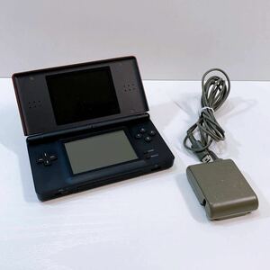 310☆中古☆ Nintendo DS Lite 本体 レッド×ブラック USG-001 任天堂 ニンテンドー ライト 充電器付き 動作確認済み 初期化済み 現状品