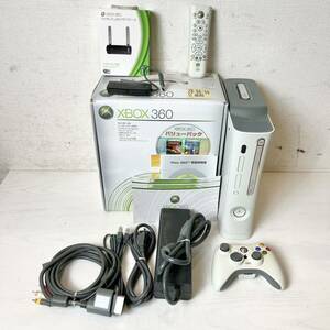 220＊中古品 Xbox360 CONSOLE 本体 コントローラー ワイヤレス LAN アダプタ等付き 2011 通電確認済み＊