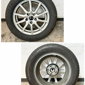 204＊中古品 2018年製 BLIZZAK VRX2 205/60R16 92Q ホイール MID EURO S STREAM 16インチ 16×6.5J スタッドレスタイヤ 4本セット 現状品＊の画像4