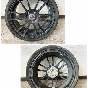 205＊中古品 2017年製 MAZZINI ECO607 225/40R18 92W ホイール 2014年製 RAYS 18インチ 18×7.5J タイヤ 4本セット 現状品＊の画像5