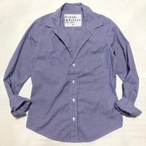 【極美品】Frank&Eileenフランク&アイリーン BARRY チェックシャツ ブラウス USA製 ロンハーマン取扱 XS春夏