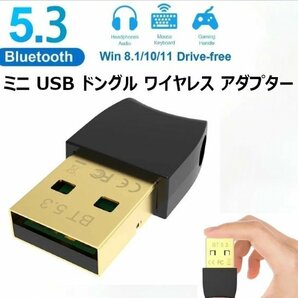 「送料無料」Bluetooth 5.3 ミニUSBドングル ワイヤレスアダプター,複数接続,キーボード,イヤホン,オーディオレシーバー,20m長距離伝送 osの画像1