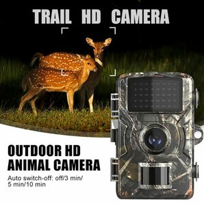 「送料無料」トレイルカメラ 赤外線暗視 16Mp 4K HD1080p,IP66,防水ホームセキュリティカメラ,屋外防犯 狩猟監視 カラーディスプレイbcの画像10