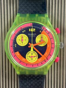 箱付き 未使用 1991年発売 SWATCH CHRONO スウォッチ Grand Prix クロノグラフ 