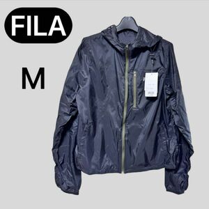 新品 FILA ナイロンパーカー M ウインドブレーカー UVカット 撥水加工