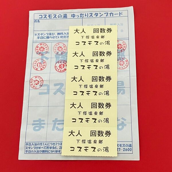 長野県下條温泉コスモスの湯 入浴券セット