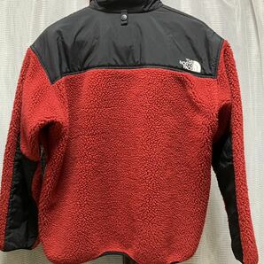 【難あり】ノースフェイス フリースジャケット レッド×ブラック サイズ：L THE NORTH FACE の画像2