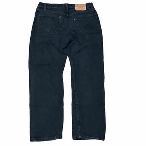 80s-90s Levis 505 USA製 デニムパンツ ブラック後染めW36 L30 ビンテージ リーバイス 黒 501 サルファ