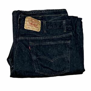 80s Levis 501 USA製 デニムパンツ ブラック先染めW42 L34 黒 ビンテージ リーバイス 90s 