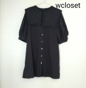 wcloset　ダブルクローゼット　半袖　シャツ　ブラウス　五分袖　春夏