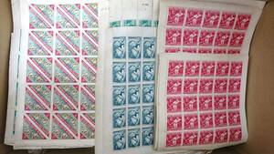 ☆未使用！外国切手 シート ミニシート 総量約13.5㎏ 大量おまとめ 海外切手 普通切手 記念切手 コレクション K-94☆
