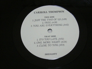 CARROLL THOMPSON /JUST THE TWO OF US/ DHE5129TT / 試聴検査済み