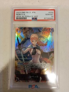 【極美品　PSA10】　ワンピースカードゲーム 　OP04-039 SR パラレル 　レヘッカ　 PSA10