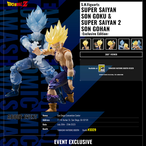 S.H.Figuarts ドラゴンボール スーパーサイヤ人2 孫悟飯&孫悟空 SDCC 2023 Exclusive Edition