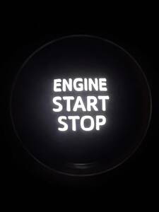 ☆トヨタ純正LED打ち替え済み プッシュスタートスイッチ 8ピンタイプ ガソリン車用 ENGINE START/STOP 純正品返却不要 ホワイトLED