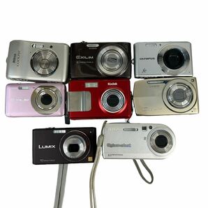 【ジャンク】デジタルカメラ 8台 まとめて デジカメ CASIO Panasonic OLYMPUS SONY Nikon Kodak EXILIM LUMIX Cyber-shot COOLPIXの画像2