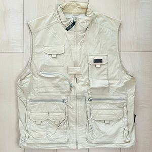 90s PACIFIC TRAIL multifunction the best fishing vest Work the best outdoor men's L size ivory retro old clothes 