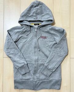 Von Dutch　ボンダッチ　ジップアップ　スウェット　パーカー　フーディ　Hoodie　メンズ　Mサイズ　刺繍ロゴ　グレー