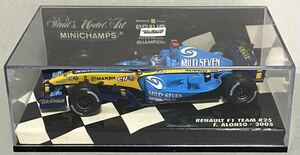 ミニチャンプス 1/43 ルノー R25 No.5 F.アロンソ 2005 チャンピオン MILD SEVEN