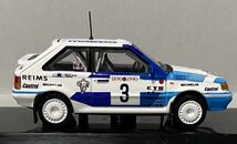 CM'S ラリーカーコレクション SS.15 MAZDA 323 4WD No.3 T.サロネン 1990 WRCラリーモンテカルロ 8位_画像4