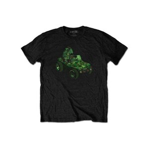 Gorillaz バンドTシャツ ゴリラズ Green Jeep BLACK [Back Print] XL