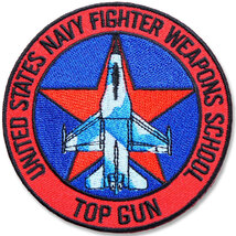 ミリタリーワッペン【UNITED STATES FIGHTER WEPONS SCHOOL・星】エアフォース アメリカ空軍 トップガン アメカジ_画像2