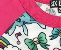 【100cm】【SIX・BUNNIES】キッズ Ｔシャツ 長袖 ユニコーン(ピンク) 子供服 女の子 ロンT トップス かっこいい かわいい シックスバニーズ_画像4