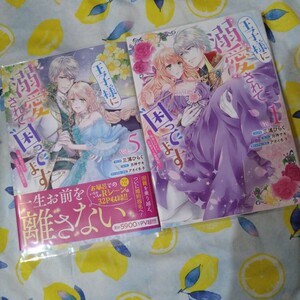 透明カバー付！王子様に溺愛されて困ってます 1　5巻セット　漫画