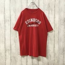 チャンピオン US アメリカ古着 エディンボロ大学 カレッジプリント 半袖Tシャツ L_画像3